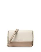 Michael Kors Large Gusseted Leather Crossbody