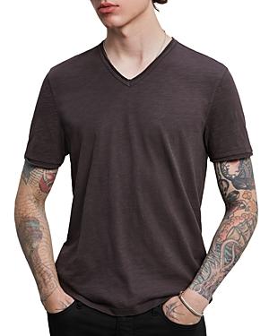 John Varvatos Star Usa Miles Textured V Neck Tee