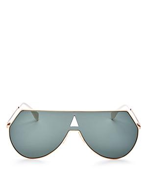 Fendi Eyeline Oversized Shield Sunglasses, 65mm
