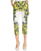 Finity Floral Print Cropped Pants