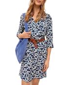 Gerard Darel Santia Floral Silk Shirt Dress
