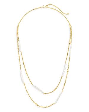Kendra Scott Eileen Cultured Freshwater Pearl Double Strand Necklace, 22 And 24