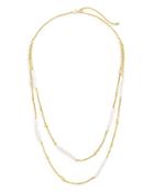 Kendra Scott Eileen Cultured Freshwater Pearl Double Strand Necklace, 22 And 24