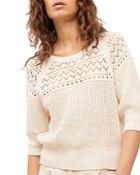Gerard Darel Emilio Open Knit Sweater