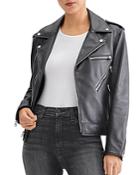 7 For All Mankind Leather Moto Jacket
