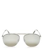 Le Specs Women's Liberation Mirrored Aviator Sunglasses, 57mm