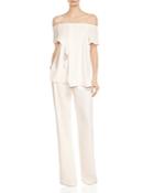 Halston Heritage Draped Off-the-shoulder Top