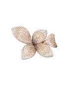 Pasquale Bruni 18k Rose Gold Giardini Segreti Diamond & Champagne Diamond Floral Ring