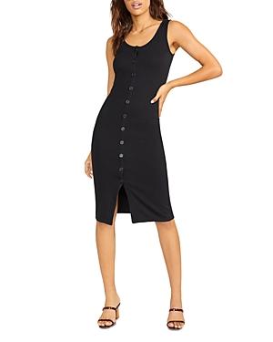 Bb Dakota X Steve Madden Vision Of Love Button Up Rib Knit Dress