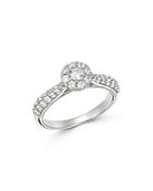 Bloomingdale's Diamond Cluster Engagement Ring In 14k White Gold, 0.75 Ct. Tw. - 100% Exclusive