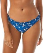 Kate Spade New York Printed Ruffled Bikini Bottom