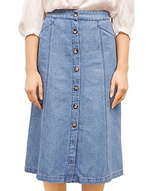 Gerard Darel Lilou Denim Midi Skirt