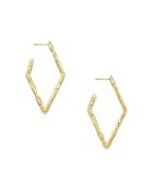 Kenda Scott Rylan Diamond Shaped Hoop Earrings