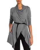 Marc New York Performance Belted Drape-front Cardigan