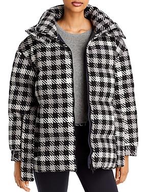 Perfect Moment Star Gingham Hooded Down Jacket