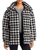 Perfect Moment Star Gingham Hooded Down Jacket