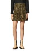 Sandro Cerise Short Printed Skirt