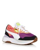 Puma Women's Cruise Rider Color Block Platform Low Top Sneakers