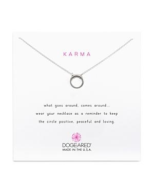 Dogeared Karma Pendant Necklace, 18