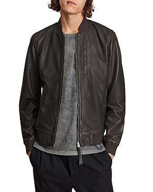 Allsaints Bales Leather Bomber Jacket