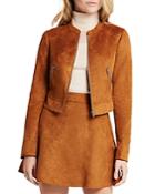 Bcbgeneration Faux Suede Cropped Jacket