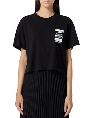 The Kooples Cotton Cropped Tee