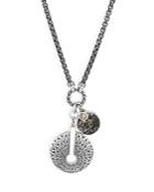 John Hardy Men's Sterling Silver Classic Chain Pyrite & Apache Gold Multi Charm Pendant Necklace, 26