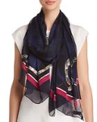 Salvatore Ferragamo Gancini Future Silk Scarf