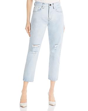 Frame Le Original Distressed Straight Leg Jeans In Howard Rips