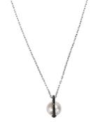 Karl Lagerfeld Paris Pave & Simulated Pearl Necklace, 32