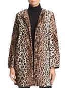 Marella Neuve Leopard-print Faux-fur Coat - 100% Exclusive