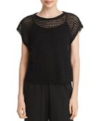 Eileen Fisher Open-knit Cropped Top