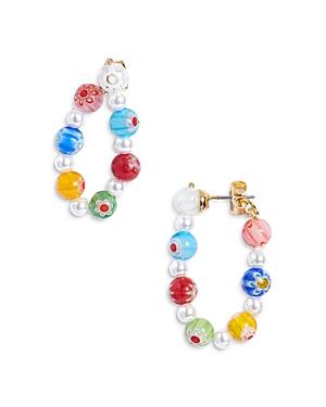 Baublebar Azalea Beaded Hoop Earrings