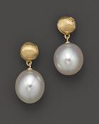 Marco Bicego Africa Pearl Collection 18k Yellow Gold And Pearl Drop Earrings