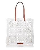 Poolside The Stella Floral Macrame Tote