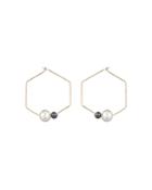 Carolee Hexagon Hoop Earrings