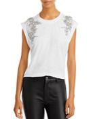 Cinq A Sept Crystal Ivy Bella Cotton Tee