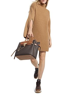 Michael Michael Kors Turtleneck Zip Detail Mini Dress