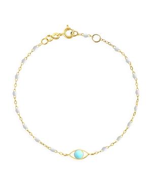 Gigi Clozeau Resin & 18k Yellow Gold Voyage Classic Eye Bracelet