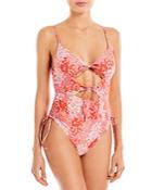 Bond-eye Tied Together One Piece Swimsuit