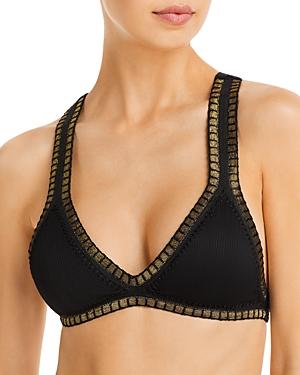 Platinum Inspired By Solange Ferrarini Crochet Trim Bikini Top