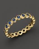 Temple St. Clair 18k Gold Eternity Ring With Blue Sapphires