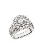 Bloomingdale's Diamond Halo Engagement Ring In 14k White Gold, 2.45 Ct. T.w. - 100% Exclusive