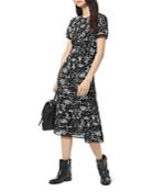 Michael Michael Kors Floral-sequin Midi Dress