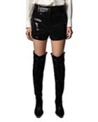 Zadig & Voltaire Sequined Shorts