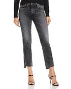 Mother The Insider Cropped Step Hem Jeans In Train Stops