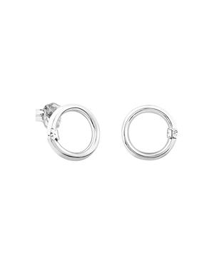 Tous Sterling Silver Small Hold Stud Earrings