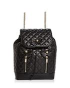 Boutique Moschino Bow Quilted Leather Backpack