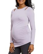 Stowaway Collection Asymmetric Maternity Top