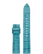 Michael Kors Sofie Snake-embossed Turquoise-tone Leather Strap, 18mm